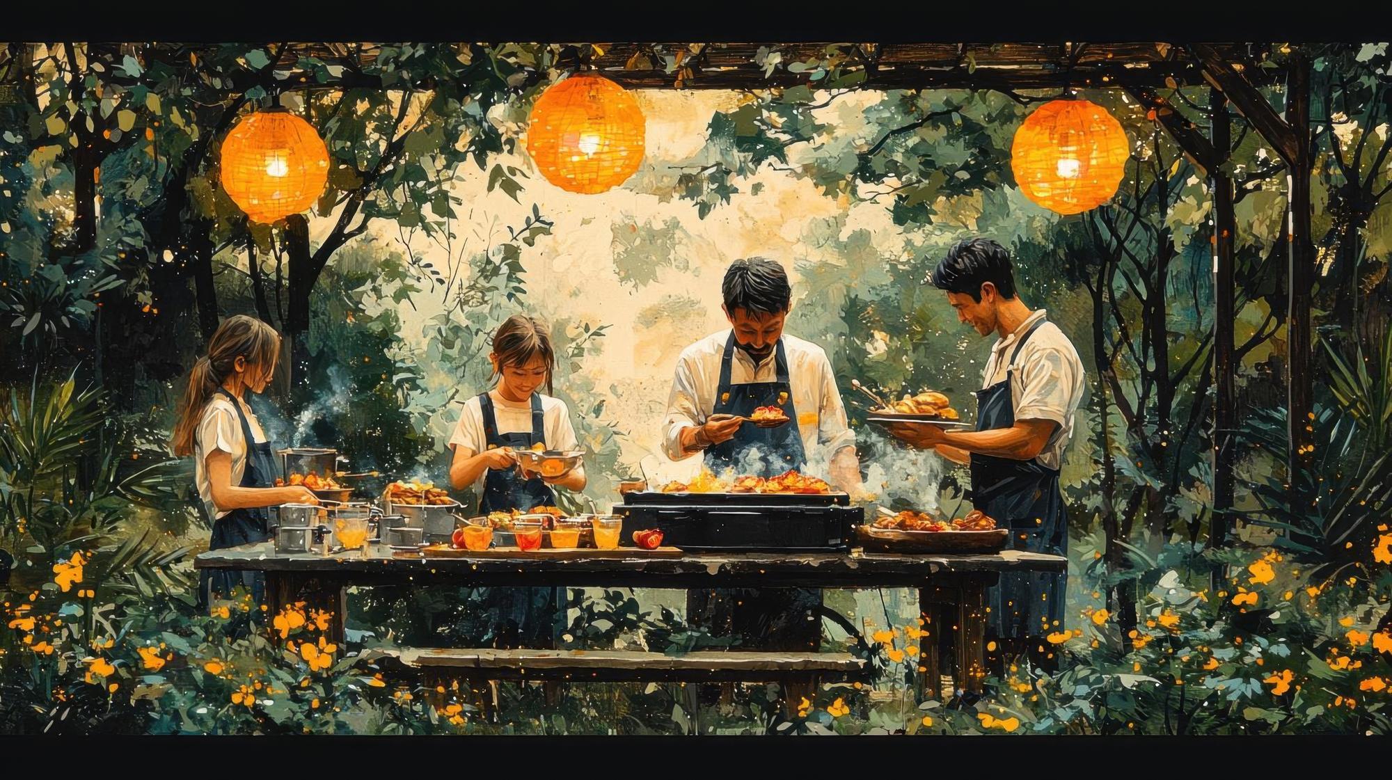 中秋烤肉的兩種溫度:煙火氣與飯店服務之間 — 相關圖片2